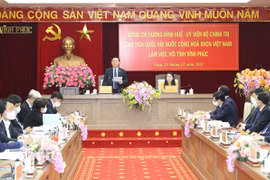Chủ tịch Quốc hội Vương Đình Huệ phát biểu chỉ đạo. (Ảnh: Trọng Đức/TTXVN)