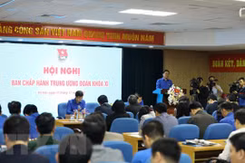 Quang cảnh Hội nghị Ban Chấp hành Trung ương Đoàn TNCS Hồ Chí Minh. (Ảnh: Văn Điệp/TTXVN) 