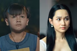 Diễn viên nhí Hữu Khang (trái) trong Trạng Tí phiêu lưu ký và Trúc Anh trong Thiên thần hộ mệnh. (Ảnh: Lotte, Galaxy)