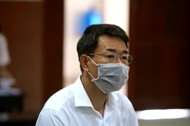 Bị cáo Nguyễn Hải Nam tại phiên tòa. (Ảnh: Thành Chung/TTXVN)