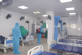 Phun khử khuẩn tại Bệnh viện Đa khoa thành phố Vinh. (Nguồn: Benhviendakhoathanhphovinh)