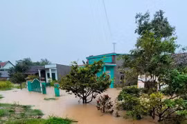 Mưa lớn làm ngập nhà dân. Ảnh minh họa. (Ảnh: TTXVN phát) 