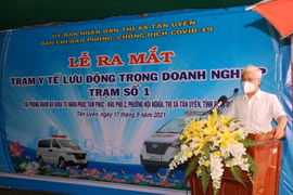 Bí thư Tỉnh ủy tỉnh Bình Dương Nguyễn Văn Lợi phát biểu tại lễ công bố. (Ảnh: Huyền Trang/TTXVN)