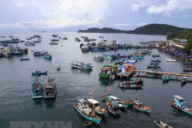 Tàu thuyền cập cảng An Thới, Phú Quốc, Kiên Giang. (Ảnh: Duy Khương/TTXVN) 