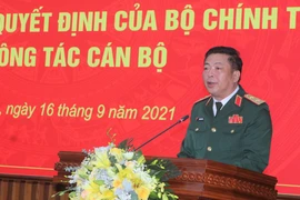 Bí thư Tỉnh ủy Cao Bằng Trần Hồng Minh. (Ảnh: Quốc Đạt/TTXVN)