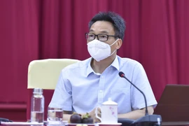 Phó Thủ tướng Vũ Đức Đam phát biểu chỉ đạo tại cuộc họp. (Ảnh: Diệp Trương/TTXVN)