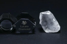 Viên kim cương khai thác từ mỏ Karowe tại Botswana. (Nguồn: Lucara Diamond)