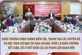 Năm 2024: Tập trung chỉ đạo kết thúc điều tra, xử lý 34 vụ án tham nhũng 