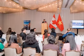 Quang cảnh một hội thảo xúc tiến đầu tư do Đại sứ quán Việt Nam tại Canada tổ chức. (Nguồn: Vietnam+)