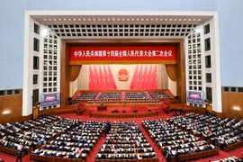Kỳ họp thứ hai Đại hội Đại biểu Nhân dân Toàn quốc (Nhân Đại - tức Quốc hội) Trung Quốc khóa XIV. (Ảnh: THX/TTXVN)