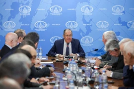 Ngoại trưởng Nga Sergey Lavrov gặp gỡ các phe phái Palestine tại Moskva ngày 29/2/2024. (Nguồn: Bộ Ngoại giao Nga)