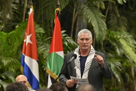 Chủ tịch Cuba Miguel Díaz-Canel. (Ảnh: Mai Phương/TTXVN)