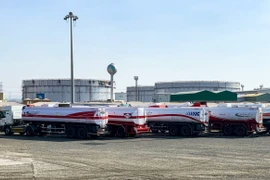 Cơ sở khai thác dầu Aramco của Saudi Arabia ở thành phố Jeddah. (Ảnh: AFP/TTXVN)