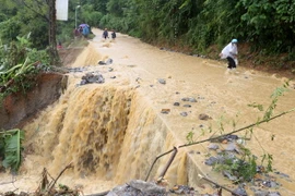 Khu vực vùng núi Bắc Bộ đề phòng xảy ra lũ quét, sạt lở đất. (Ảnh minh họa: Quốc Khánh/TTXVN)