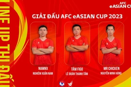 Ba vận động viên Đội tuyển eFootball Việt Nam. (Nguồn: VFF)