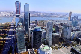 Khu tài chính Yeouido tại thành phố Seoul, Hàn Quốc. (Nguồn: The Korea Herald)