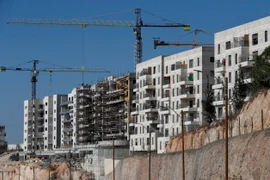 Công trình xây dựng khu định cư của Israel ở Đông Jerusalem ngày 18/11/2020. (Ảnh: AFP/TTXVN)