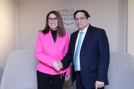 Thủ tướng Phạm Minh Chính gặp Tổng Thư ký UNCTAD tại Davos