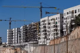 Công trình xây dựng khu định cư của Israel ở Đông Jerusalem ngày 18/11/2020. (Ảnh: AFP/TTXVN)