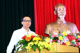 Phó Thủ tướng Vũ Đức Đam phát biểu chỉ đạo tại Hội nghị. (Ảnh: Quý Trung/TTXVN)