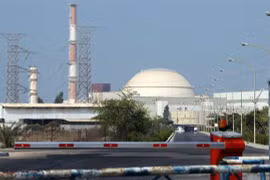 Toàn cảnh nhà máy điện hạt nhân Bushehr của Iran nằm cách thủ đô Tehran 1200km về phía nam ngày 20/8. (Nguồn: AFP/ TTXVN)