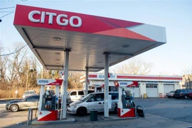 Trạm bán xăng chi nhánh Citgo của Tập đoàn Dầu khí quốc gia Venezuela (PDVSA) ở Washington, DC, ngày 31/1/2019. (Ảnh: AFP/TTXVN)