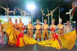 Đoàn nghệ sỹ Việt Nam biểu diễn tại Lễ hội Chingay 2019 tại Singapore trong 2 ngày 15-16/2. (Nguồn: CTV)