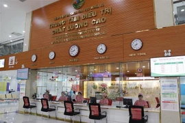 Trung tâm điều trị chất lượng cao Bệnh viện Đa khoa khu vực Nghĩa Lộ tỉnh Yên Bái có cơ sở vật chất và trang thiết bị hiện đại. (Ảnh: Việt Dũng/TTXVN)