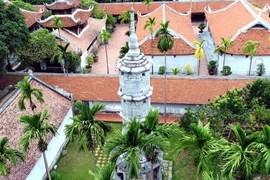 Chùa Búp Tháp, xã Đình Tổ, huyện Thuận Thành, tỉnh Bắc Ninh. (Ảnh: Đinh Văn Nhiều/TTXVN)