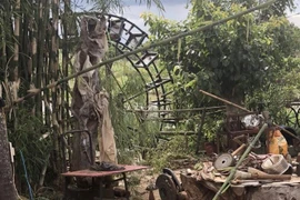 Hiện trường vụ việc. (Ảnh: Hồng Điệp/TTXVN)