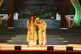 Một vở diễn cải lương. (Ảnh: Thu Hương/TTXVN)