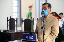 Bị cáo Đỗ Ngọc Điệp tại phiên tòa phúc thẩm. (Ảnh: Nguyễn Thanh/TTXVN)