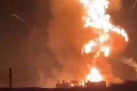 Nơi xảy ra vụ nổ. (Nguồn: Twitter)