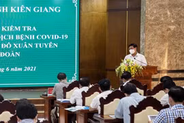 Quang cảnh buổi làm việc. (Ảnh: Hồng Đạt/TTXVN)