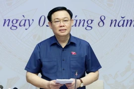 Chủ tịch Quốc hội Vương Đình Huệ phát biểu. (Ảnh: Doãn Tấn/TTXVN)