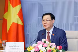 Chủ tịch Quốc hội Vương Đình Huệ phát biểu. (Ảnh: Doãn Tấn/TTXVN)