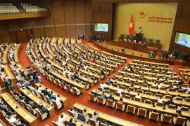 Quốc hội nghe Thủ tướng Chính phủ Phạm Minh Chính phát biểu nhậm chức. (Ảnh: Văn Điệp/TTXVN)