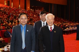 Tổng Bí thư, Chủ tịch nước Nguyễn Phú Trọng tới dự Lễ kỷ niệm. (Ảnh: Trí Dũng/TTXVN)