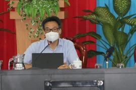 Phó Thủ tướng Vũ Đức Đam phát biểu tại buổi làm việc. (Ảnh: Thanh Hòa/TTXVN)