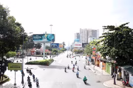 Ngã năm Hoàng Văn Thụ-Nguyễn Văn Trỗi, quận Tân Bình, Thành phố Hồ Chí Minh. (Ảnh: Xuân Khu/TTXVN)