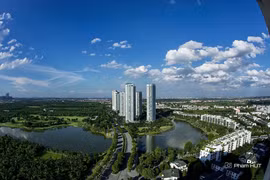 View toàn cảnh Ecopark do anh Pham HUT ghi lại. 