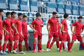 Đội tuyển Việt Nam đang đứng đầu bảng G vòng loại thứ hai World Cup 2022 với 17 điểm. (Ảnh: TTXVN) 