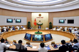 Quang cảnh phiên họp của Chính phủ. (Nguồn: TTXVN)
