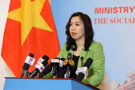 Người Phát ngôn Bộ Ngoại giao Lê Thị Thu Hằng. (Ảnh: Văn Điệp/TTXVN)