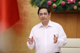 Thủ tướng Phạm Minh Chính chủ trì phiên họp. (Ảnh: Dương Giang/TTXVN)