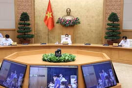 Thủ tướng Phạm Minh Chính chủ trì cuộc họp. (Ảnh: Dương Giang/TTXVN)