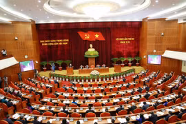 Quang cảnh Hội nghị lần thứ ba Ban Chấp hành Trung ương Đảng khóa XIII. (Nguồn: TTXVN)