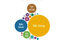 Những địa phương có nhiều ca mắc COVID-19 nhất.