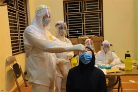 Lực lượng y, bác sỹ lấy mẫu xét nghiệm SARS-CoV-2, (Nguồn: TTXVN)