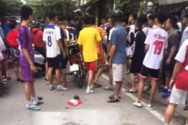 Hiện trường nơi xảy ra vụ xô xát. (Nguồn: Báo Tuổi Trẻ)